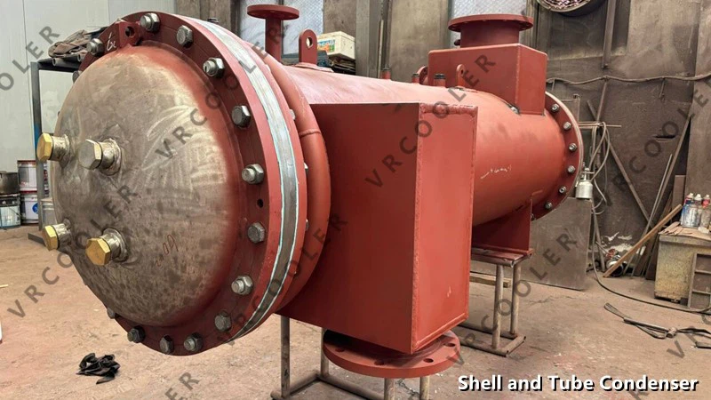 160 KW shell and tube condenser for R407C refrigerant 160 KW shell and tube condenser for R407C refrigerant